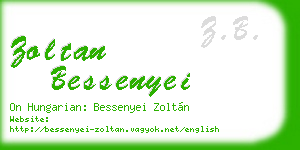 zoltan bessenyei business card